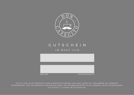 DON CAFECITO - GUTSCHEIN